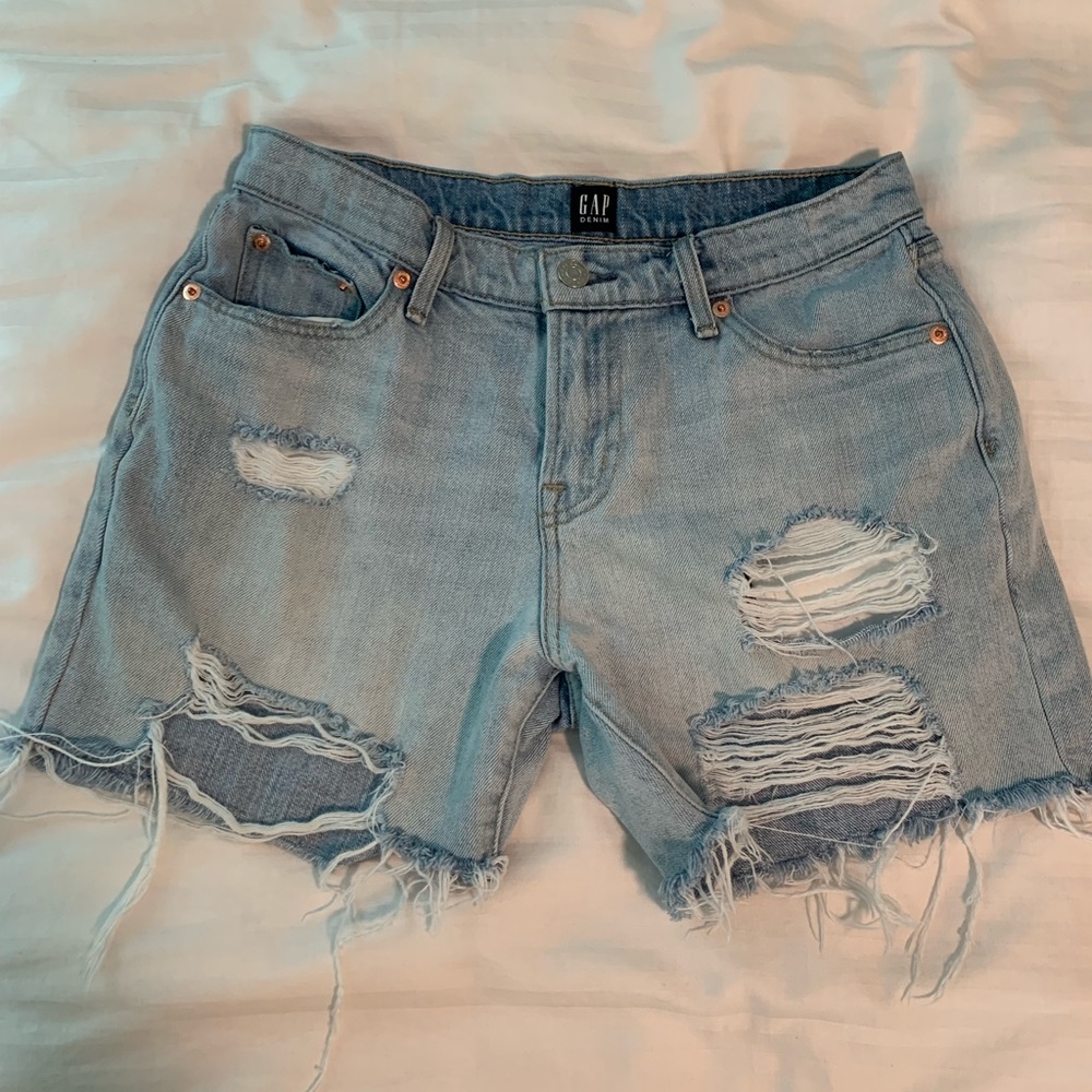 GAP distressed denim shorts